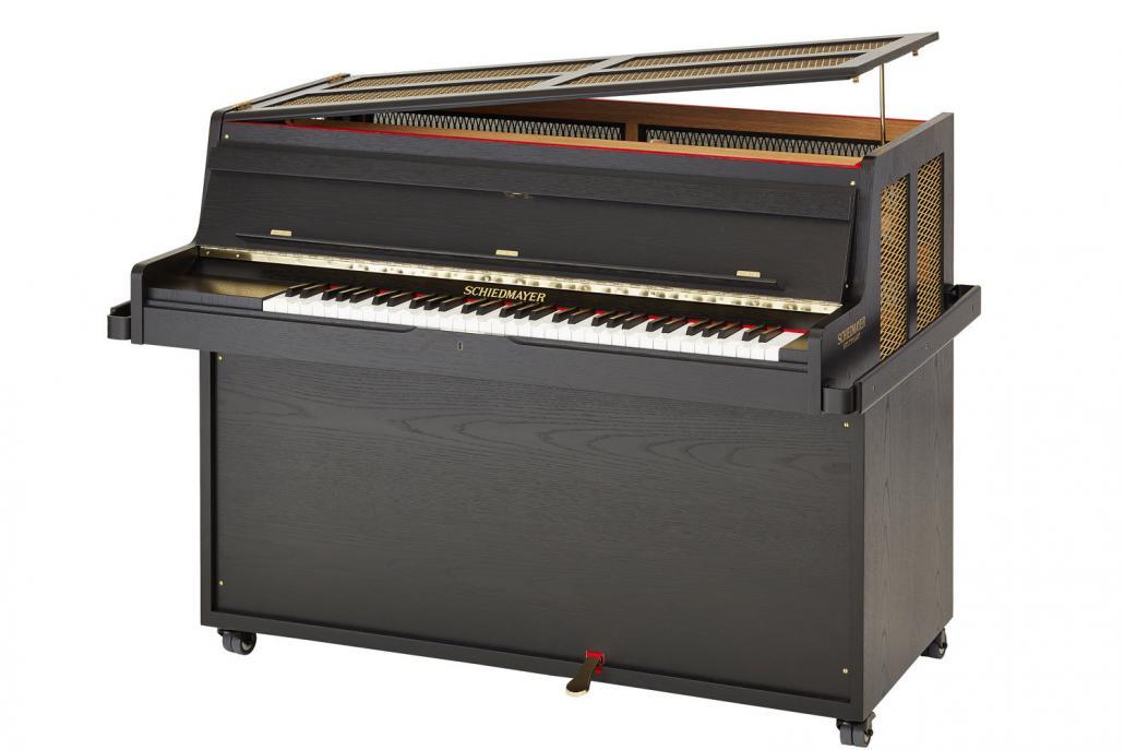 Schiedmayer 5.5-octave Studio celesta in black oak, lid open