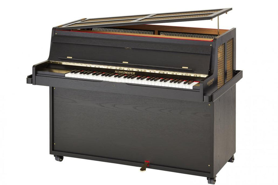 Schiedmayer 5.5-octave Studio celesta in black oak, lid open