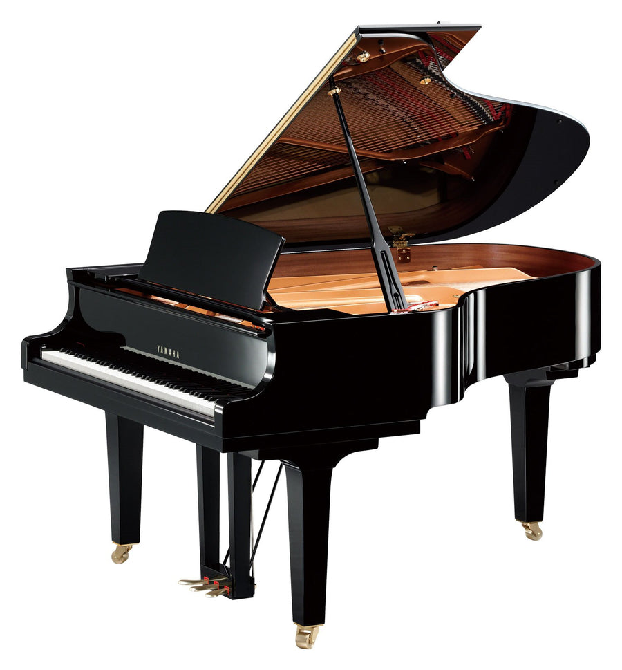 Yamaha C7 grand piano, polished ebony