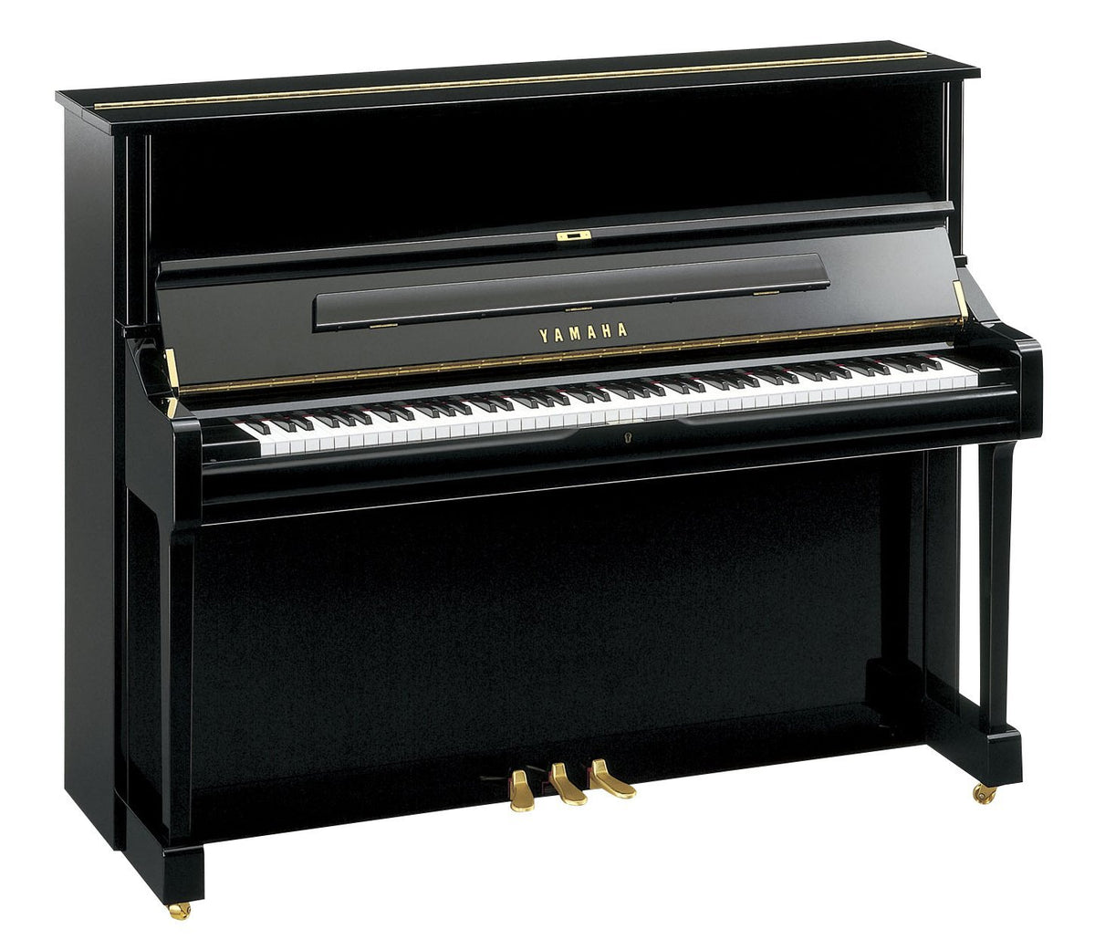 Yamaha U1 upright piano, polished ebony