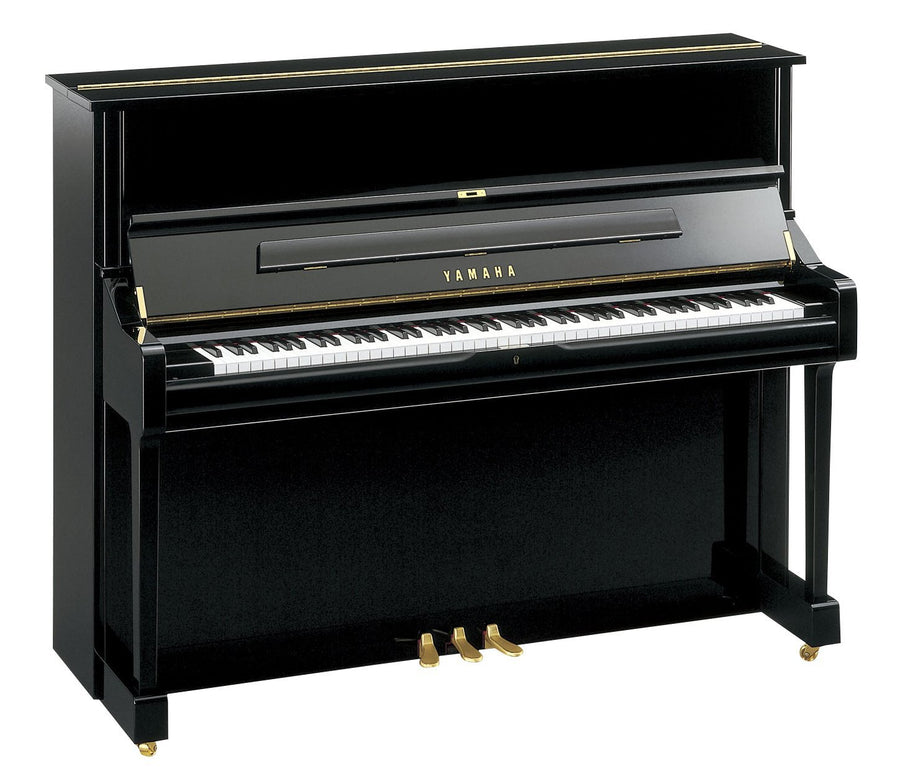 Yamaha U1 upright piano, polished ebony