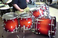 Mapex Saturn Drum Set Rental - Transparent Cherry Fade
