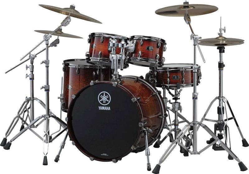 Yamaha Live Oak Drum Set Rental - Amber Shadow Sunburst