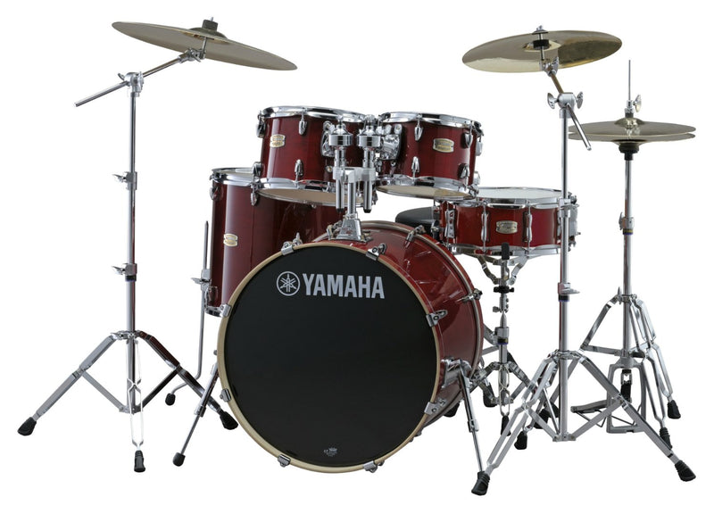 Yamaha Stage Custom Drum Set Rental - Cranberry Red