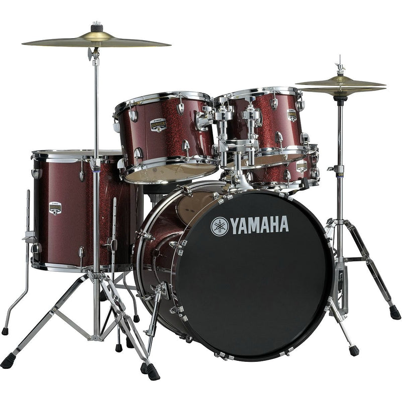 Yamaha Gig Maker Drum Set Rental - Burgundy Glitter